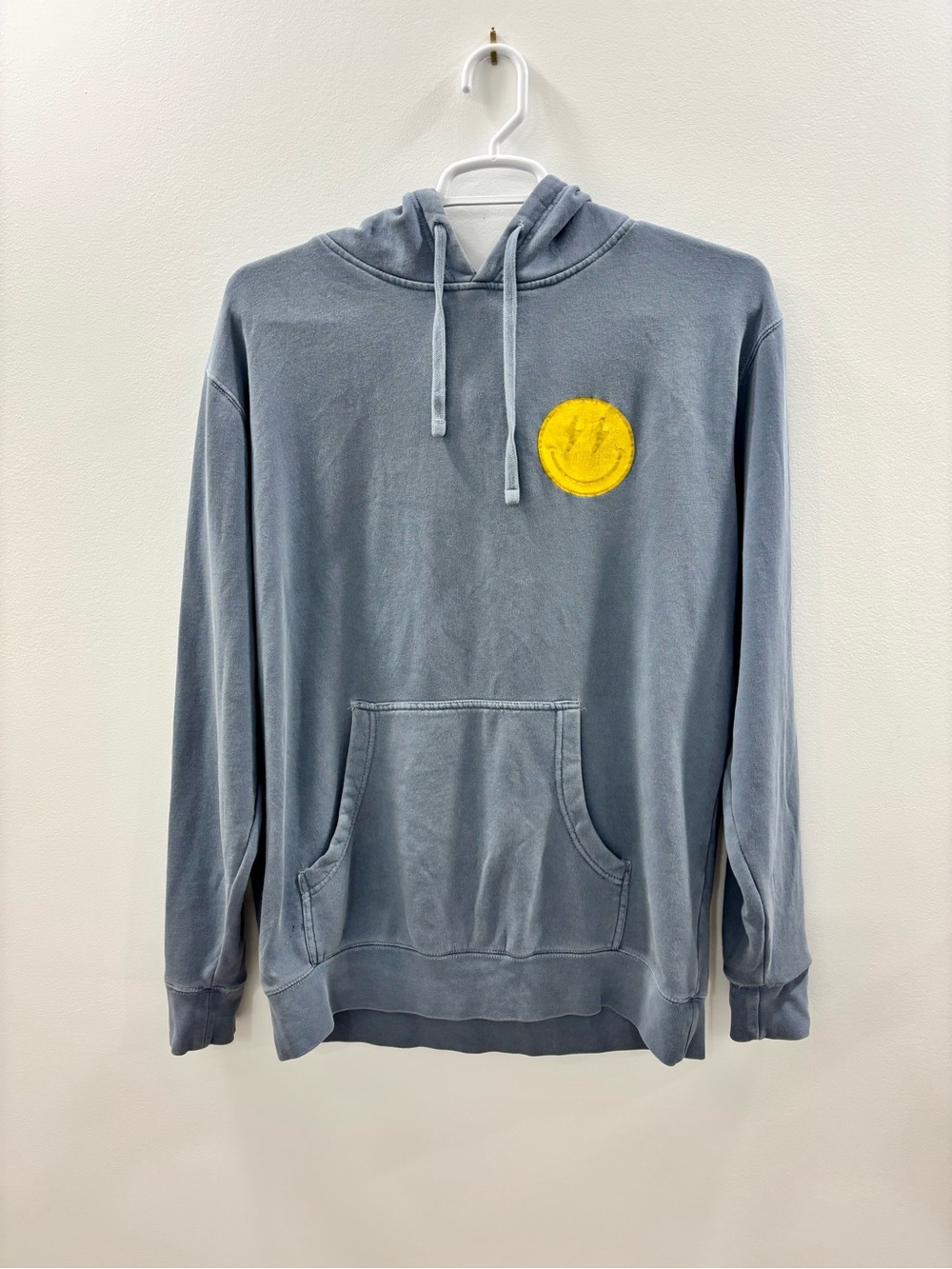 Old Row Smiley Face Pigment Dyed
Premium Hoodie Blue/Grey Size Large
